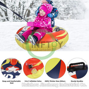 Tubo de <span class=keywords><strong>nieve</strong></span> para deportes al aire libre, trineo de <span class=keywords><strong>nieve</strong></span> de 48 pulgadas con mango, tubo de <span class=keywords><strong>nieve</strong></span> inflable, anillo de esquí de alta resistencia para invierno - Product Image 3