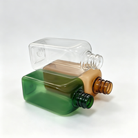 Flacon pulvérisateur à fine brume en PET carré arrondi de 100 ml, options multicolores, recharge portable, toner, parfum, logo personnalisé, cosmétique