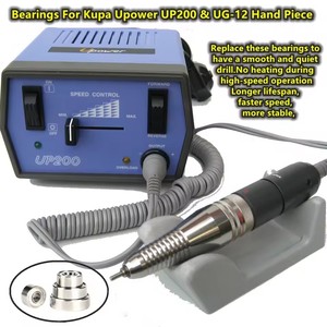 ตลับลูกปืนสำหรับเครื่องเจียรเล็บ KUPA UPOWER UP200 UG12/SUG12 อะไหล่เปลี่ยนสำหรับเครื่องเจียรเล็บ อุปกรณ์เสริมสำหรับทำเล็บ - Product Image 5