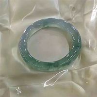 Myanmar glace genre fleur flottante jade bracelet femme jeune boutique vrai jade cercle verre genre glace à travers jade