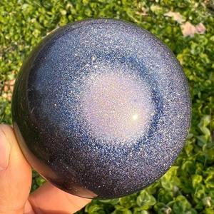 Esfera de Cristal de Piedra Arenisca Azul Tallada a Mano de Alta Calidad CrystalHola para Decoración del Hogar y Feng Shui - Product Image 3