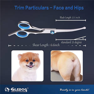 Ciseaux de toilettage pour animaux de compagnie, ensemble de 6 pièces, outils multifonctionnels en acier inoxydable pour couper les poils de chien, avec peigne et étui - Product Image 5