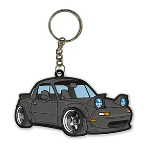 Popular Selling Design Your Own Key Chain Shaped Lovely Car/Flower/house Custom Keychain Manufacturer