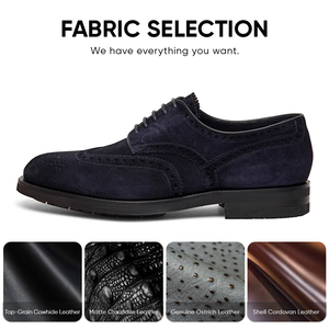Chaussures Derby pour hommes, nouveau style, en cuir suédé, pour mariage, affaires, bureau, OEM ODM, 30 ans d'expérience en usine - Product Image 3