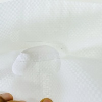 Sac tissé en PP blanc de 10 kg de qualité alimentaire avec impression en héliogravure pour l'emballage du riz et des céréales