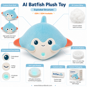 Peluche Personalizado de <span class=keywords><strong>Pez</strong></span> <span class=keywords><strong>Murciélago</strong></span> AI - Caja de Regalo para Cumpleaños - Product Image 2