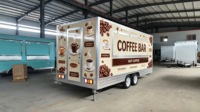 Remorque mobile à double essieu pour café et nourriture, entièrement équipée, cuisine en acier inoxydable, remorque de concession, snack, bonbons, bière en plein air