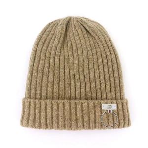 Gorro de punto de estilo Hip Hop, gorro de invierno de gran tamaño para esquiar, tejido de Color sólido, Unisex - Product Image 4