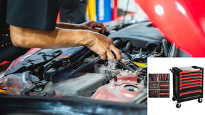 Troli Kabinet Perkakas dengan Roda Putar, Desain Multi Laci, Kabinet Perkakas Berlapis Bubuk, Kabinet Perkakas Perbaikan Mobil, Perlengkapan Penting Bengkel - Product Image 5