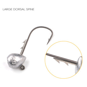 5 pièces/sac crochet de tête de gabarit 2.5g/3.5g/4.5g/6g crochet barbelé <span class=keywords><strong>truite</strong></span> <span class=keywords><strong>ver</strong></span> souple leurre gabarit crochet de pêche - Product Image 3