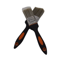 Bois réglé de pinceau de peinture en caoutchouc personnalisable d'OEM/brosse synthétique en plastique de filament classe 1 "" 1.5 "" 2 "" 2.5 "" 3 "" 4 "" noir TPR
