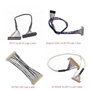 Hirose Df13- 40 Pin 1,25mm Buchse zu 30pin Lvds Display Kabel Jae Fi-X30 Lcd mit runder Kabel baugruppe - Product Image 5