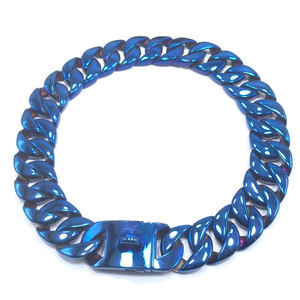 Cadena Cubana de Acero Inoxidable de 32 mm para Perros, Collar de Cadena a Granel, Cadena Duradera de Acero Inoxidable para Perros Grandes - Product Image 3