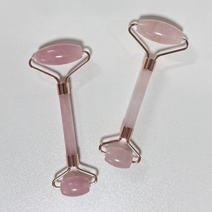 100% Natural Anti-Aging <b>Jade</b> <b>Roller</b> Original Double-Neck Therapy Massager Rose Quartz Face <b>Roller</b> - Product Image 6