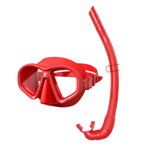 Chất lượng cao đôi ống Kính lặn mặt nạ thiết lập thiết kế mới Tempered Glass khối lượng thấp lỏng Silicone ống thở cho bơi dưới nước - Product Image 3