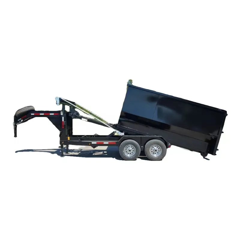 Side wall tipper dump truck hydraulic dump trailer