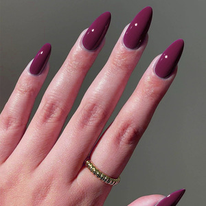 <span class=keywords><strong>Uñas</strong></span> Postizas <span class=keywords><strong>de</strong></span> Color Sólido al por Mayor, 24 Piezas, Material ABS, Estilo Francés Almendrado <span class=keywords><strong>de</strong></span> Longitud Media, para Uso Diario - Product Image 5