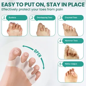 Separadores de Dedos del Pie Recomendados por Médicos, Corrector de Pie y Juanetes, Alivia el Dolor de Fascitis Plantar, Enderezador de Dedos para Mejorar la Movilidad Funcional - Product Image 5