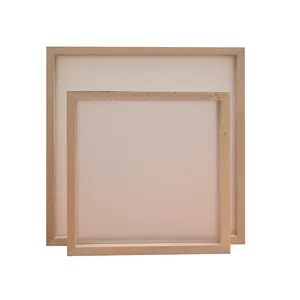 Factory Wholesale Double Side Transparent Photo picture Display Solid Wood Floating Frame with Glass