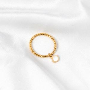 แหวนสแตนเลสสตีลชุบทอง 18K ดีไซน์ใหม่ปี 2022 ลายพระอาทิตย์สวยงามสำหรับผู้ชายและผู้หญิง - Product Image 5