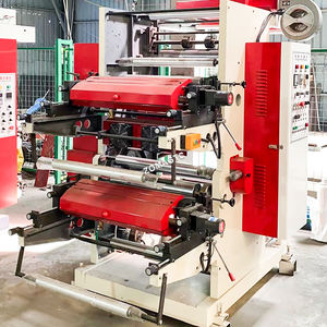 Máquina de impresión flexográfica no tejida Rollo a rollo Serigrafía a 2 colores Máquina de rollo de plástico pequeño Bolsas de basura impresas personalizadas - Product Image 6