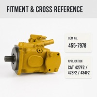 Pompe à piston à cylindrée variable 455-7978 pour chargeuse-pelleteuse CAT 427F2 428F2 434F2 455-7978