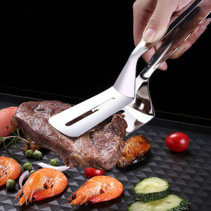 Pinzas de Cocina Multiusos de Acero Inoxidable al por Mayor, Antideslizantes, para Barbacoa, Carne, Accesorios de Cocina - Product Image 2