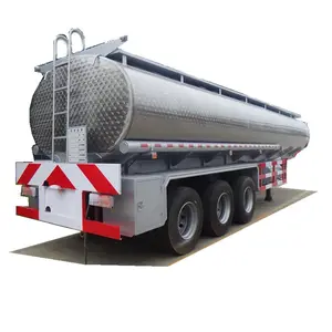 Réservoir de carburant en aluminium de 40m, 3/40000 litres, semi-remorque, camion-citerne en acier inoxydable