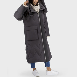 Chaqueta de Plumón Clásica Larga para Mujer, Informal, de Invierno, de Alta Calidad, Larga, Holgada, de Plumón de Pato para Mujer - Product Image 1