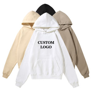 Streetwear de haute qualité 460gsm 100% coton sweat à capuche surdimensionné décontracté blanc sweat à capuche personnalisé sweats à capuche pour hommes - Product Image 2