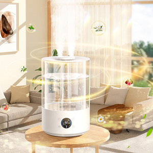Humidificador ultrasónico inteligente de vapor frío de 3.8L con llenado superior para el hogar, con humidistato, control por aplicación, luz nocturna y bandeja para aceites esenciales - Product Image 5