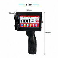 Printer Inkjet Genggam Layar Sentuh Resolusi Tinggi MXT 12.7mm 600DPI Grosir Langsung Pabrik untuk Penandaan Lini Produksi