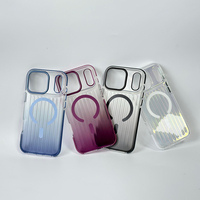 JOYPORODO B499 Coque de protection magnétique antichoc en PC+TPE ondulé de haute qualité avec coussin d'air pour iPhone 18 17 16 Pro Max