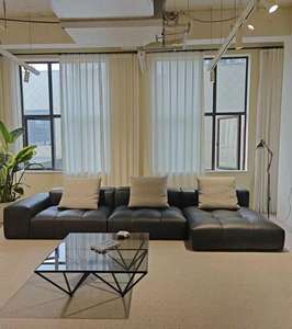 Modern Luxury Genuine Leather L-Shaped Sectional Sofa <b>Set</b> High Quality Tufted Reclining Seater for Home for Apartment <b>Living</b> - Product Image 4