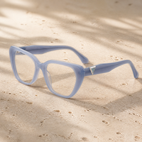 En stock, lunettes de vue en acétate haut de gamme avec ornement, lunettes de prescription artisanales, montures optiques de haute qualité pour un usage quotidien