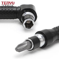 Obeng Soket 90 Derajat Kepala Ganda Sudut Berbentuk L dengan Obeng 25Mm Bit Slotted Torx Phillips Set Alat Tangan