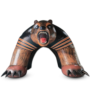 Túnel Inflable Gigante Personalizado para Deportes al Aire Libre, Túnel de Entrada con Diseño de Oso para Partidos de Fútbol Americano - Product Image 3