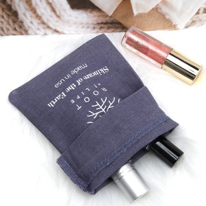 10*15cm Cotton Linen Drawstring Bags Custom Logo Size Environmental Cotton Canvas Fabric Packing Dust Pouch - Product Image 3