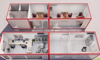 Kit de Garage à domicile modulaire en acier, Structure Portable, conteneur expédition, maison, Garage