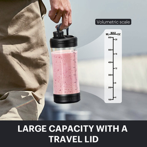 500ml elektrikli Protein <span class=keywords><strong>Blender</strong></span> emzik 2 in 1 USB-C şarj edilebilir taşınabilir kişisel <span class=keywords><strong>Blender</strong></span> halindeyken Mini taşınabilir sıkacağı <span class=keywords><strong>Blender</strong></span> - Product Image 6