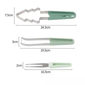 430 acier inoxydable 3-en-1 <span class=keywords><strong>manuel</strong></span> fruits moule dispositif ensemble noël pastèque gaufrage outil de coupe PP plastique <span class=keywords><strong>pour</strong></span> légumes - Product Image 2