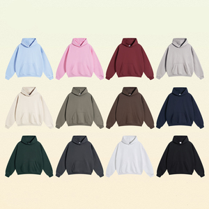 Sudadera con Capucha Personalizada de Invierno, Bordada, Extra Grande, Unisex, de Felpa Francesa, Poliéster/Algodón, para Hombre, Tallas Grandes, con Logotipo Frontal - Product Image 3