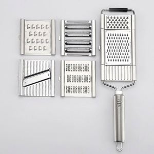 Newly Upgraded 7-blade Interchangeable Multi-functional <b>Vegetable</b> <b>Cutter</b> Set Slices Shreds Peelers and Potato Peelers - Product Image 3