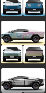 <span class=keywords><strong>Film</strong></span> de protection <span class=keywords><strong>en</strong></span> vinyle pour Tesla Cybertruck, impression personnalisée <span class=keywords><strong>en</strong></span> gros, <span class=keywords><strong>film</strong></span> graphique pour toute la carrosserie, changement de couleur - Product Image 6