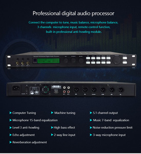 Processeur audio à effet d'écho numérique professionnel GAX-X5 pour les pré-effets karaoké KTV - Product Image 6