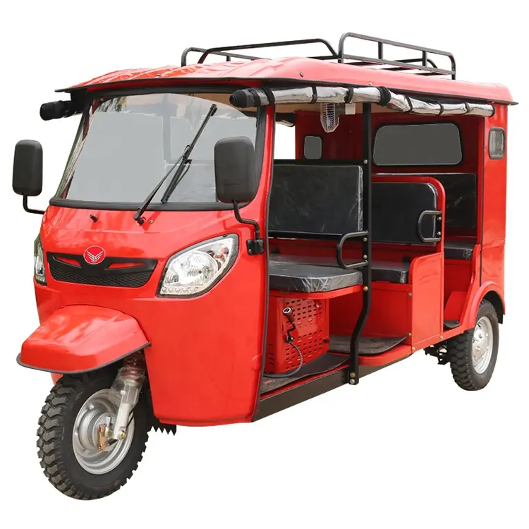Tricycle à essence Bajaj 1 à 8 places au meilleur prix de qualité lourde pour les passagers Trike en tuk-tuk
