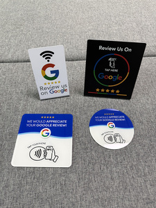 Espositore per Recensioni Google con NFC e Codice QR per Ristoranti, Saloni, Negozi e Reception |   Supporto per Codice QR - Velocità Fulminea - Product Image 2