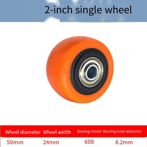 3 Inch Skate Wheels with Aluminum Core Black Casters - Product Image 3