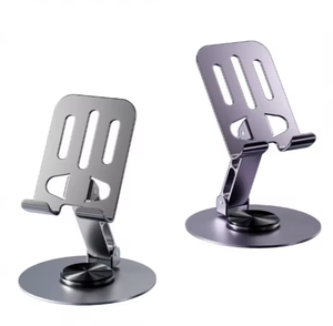 Support de téléphone entièrement métallique, cadeau de fête, support de téléphone rotatif, tablette de bureau mécanique haut de gamme pour les fournitures de fête - Product Image 1