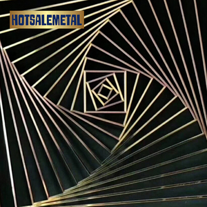 Biombo Metálico Retráctil de Estilo Art Deco, Separador de Ambientes Plegable para Oficina, Nuevo y en Oferta - Product Image 3